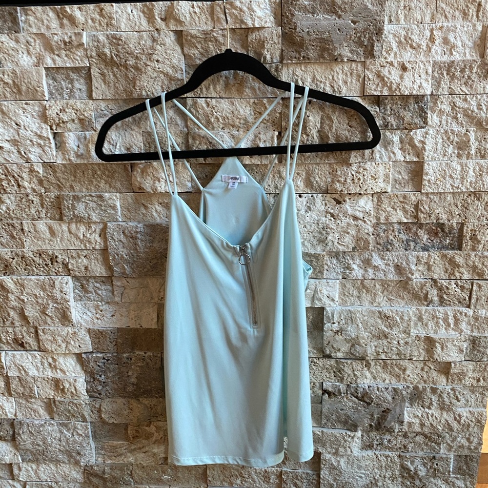Mint green coloured summer top